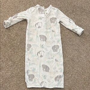 Angel Dear Elephant Print Sleeper Gown